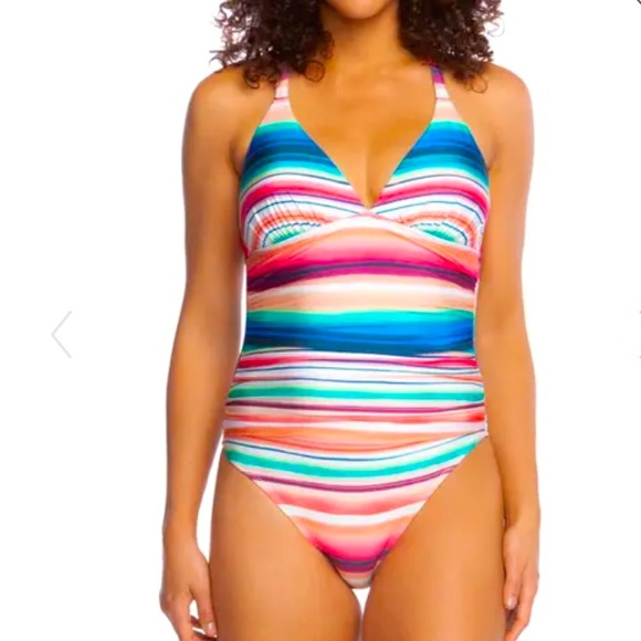 La Blanca Other - NWT La Blanca 8 Solar Stripe Mio Swimsuit one pc